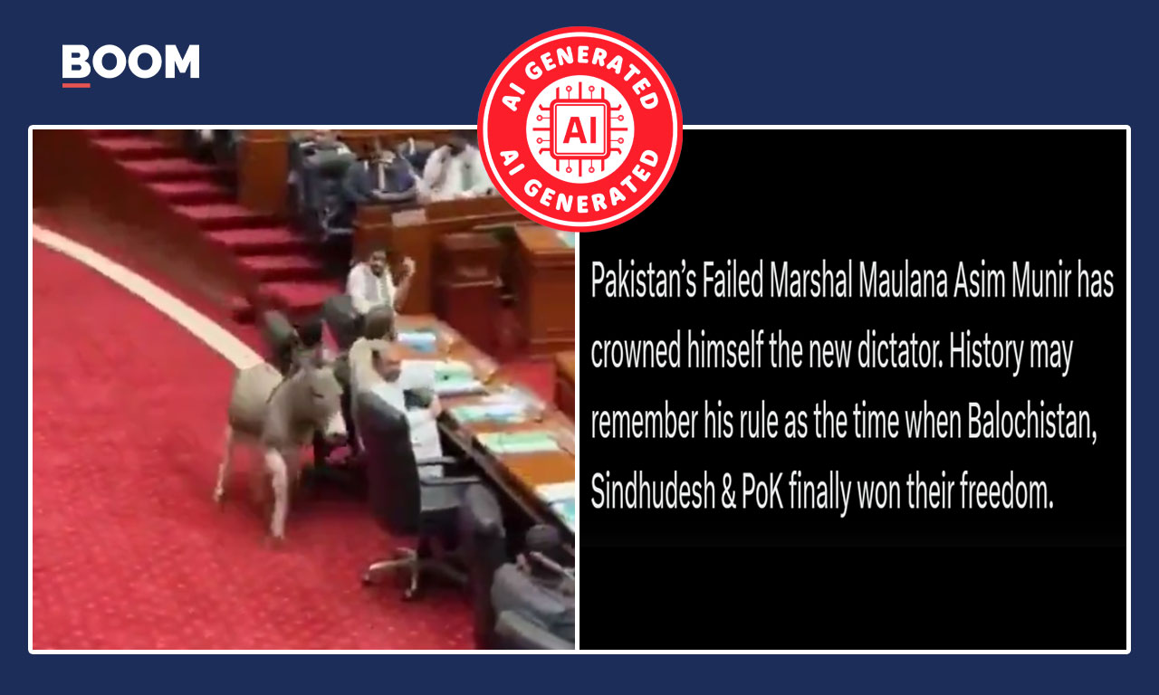 Viral AI Video of Donkey Interrupting Pakistan Parliament Session Sparks Debate