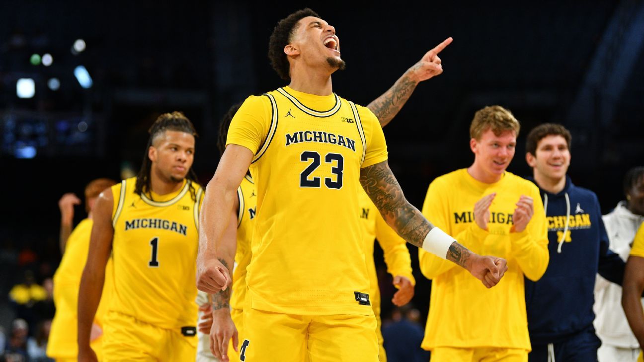 Michigan Soars to Top Spot in Men’s College Basketball Power Rankings