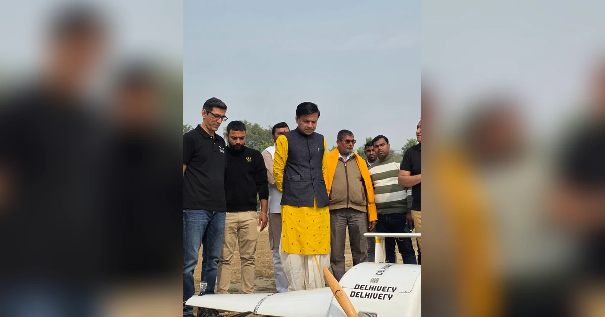 Delhivery Trials Autonomous Logistics Drones in Deoria