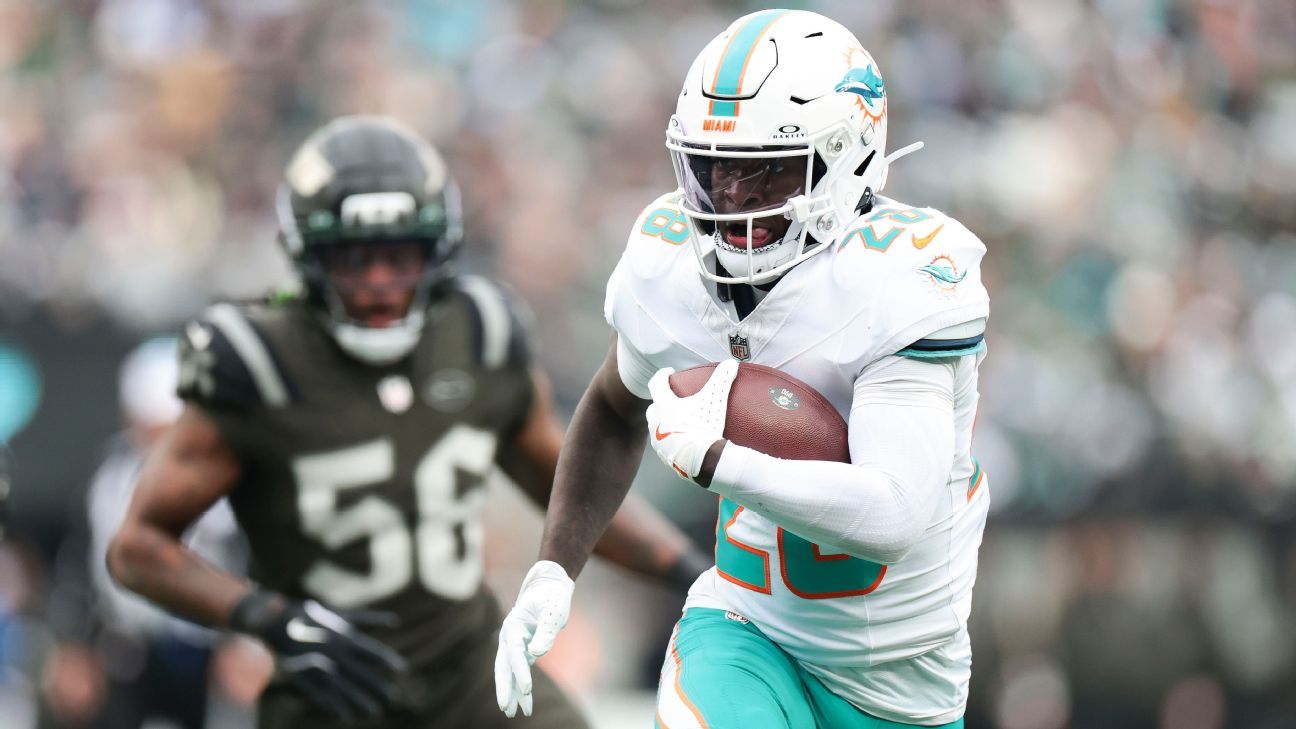 Dolphins’ De’Von Achane Held Out as Precaution Resulting from Rib Harm