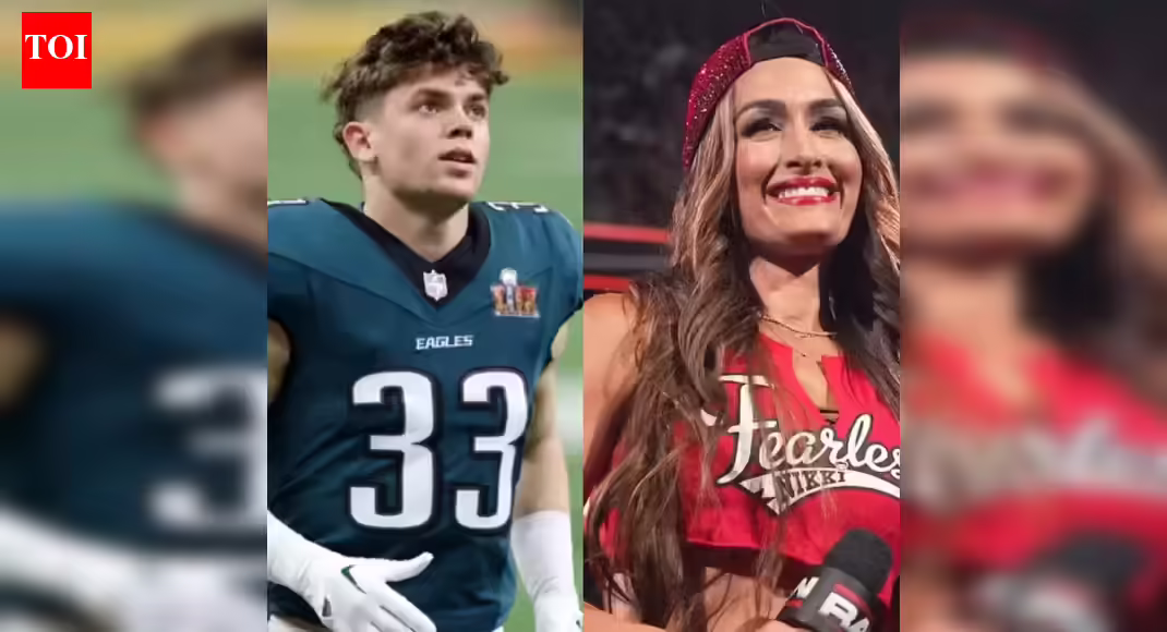 Philadelphia Eagles Rookie Cooper DeJean and Nikki Bella Ignite Offseason Buzz with Locker Room Photograph