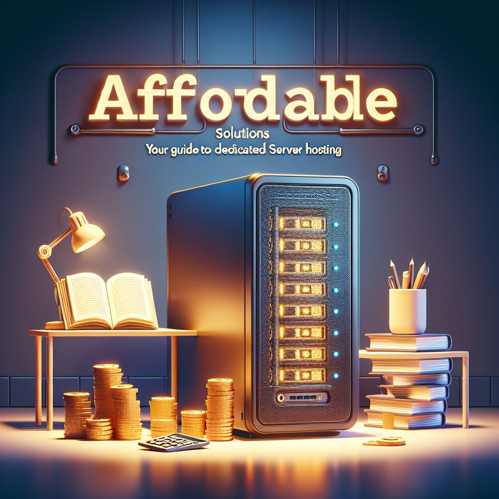 Affordable Solutions: Your Guide to Cheap Dedicated Server Hosting
