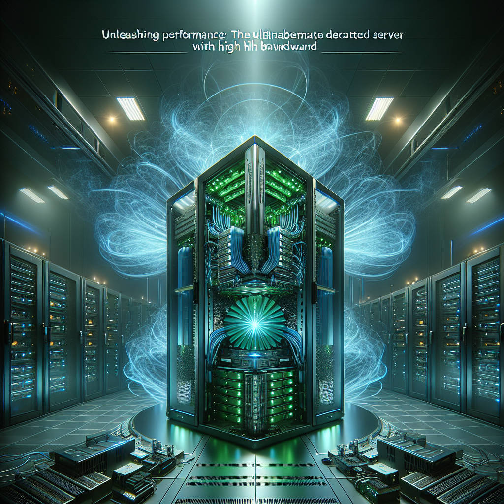 Unleashing Performance: The Ultimate Dedicated Server with High Bandwidth