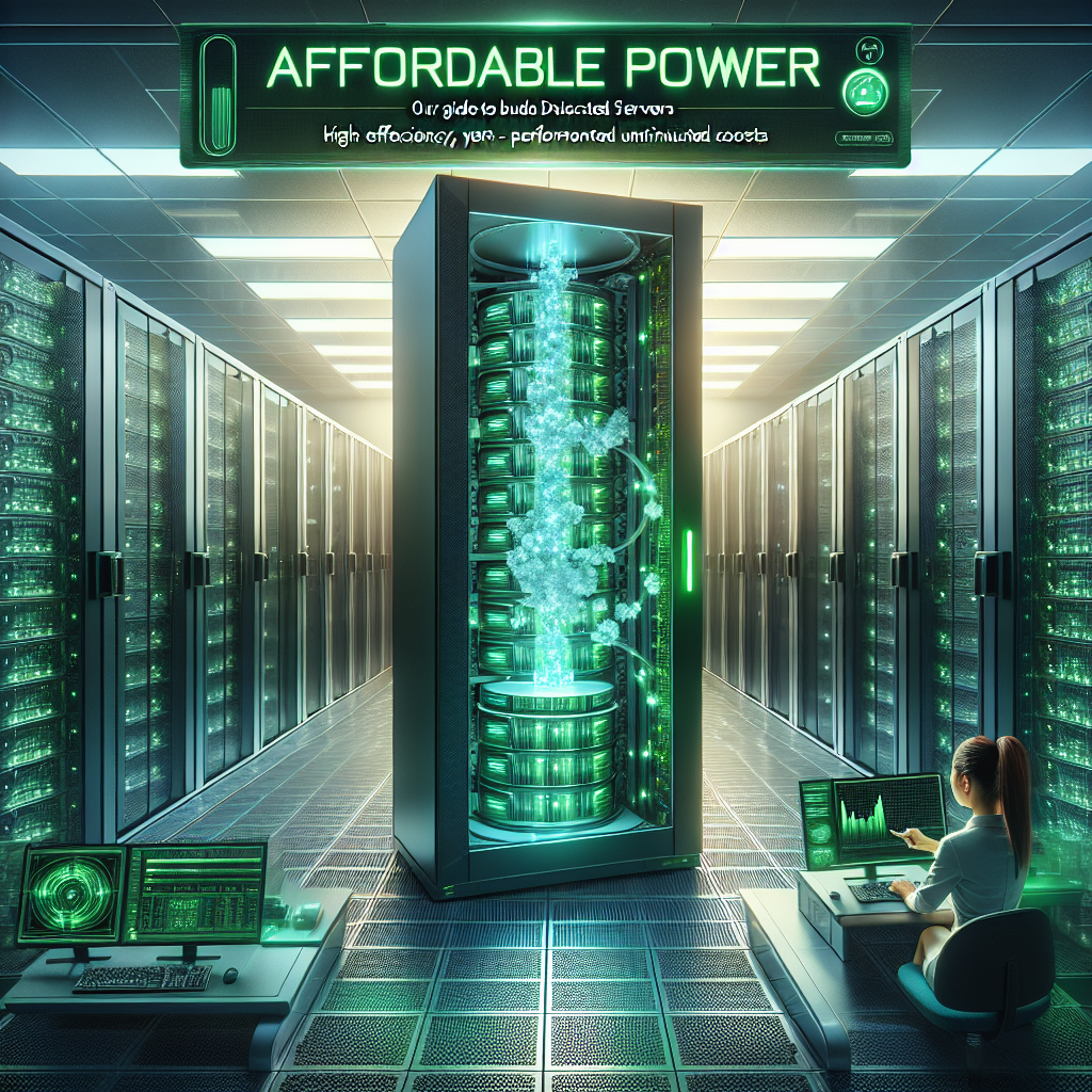 Reasonably priced Energy: Your Information to Finances Devoted Servers