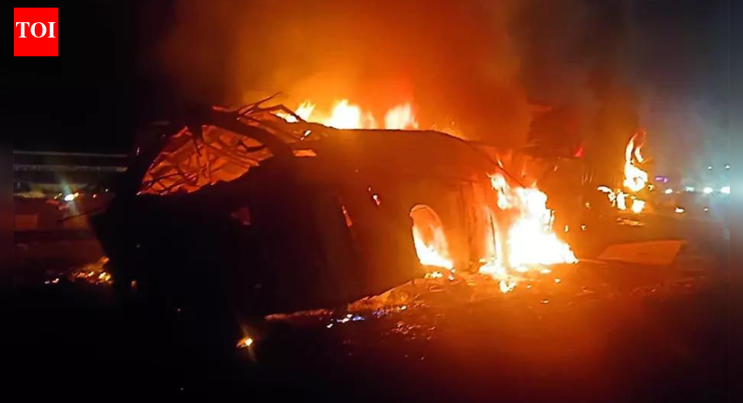 Karnataka Bus Hearth Tragedy Claims Six Lives, Together with Younger Woman; 28 Injured