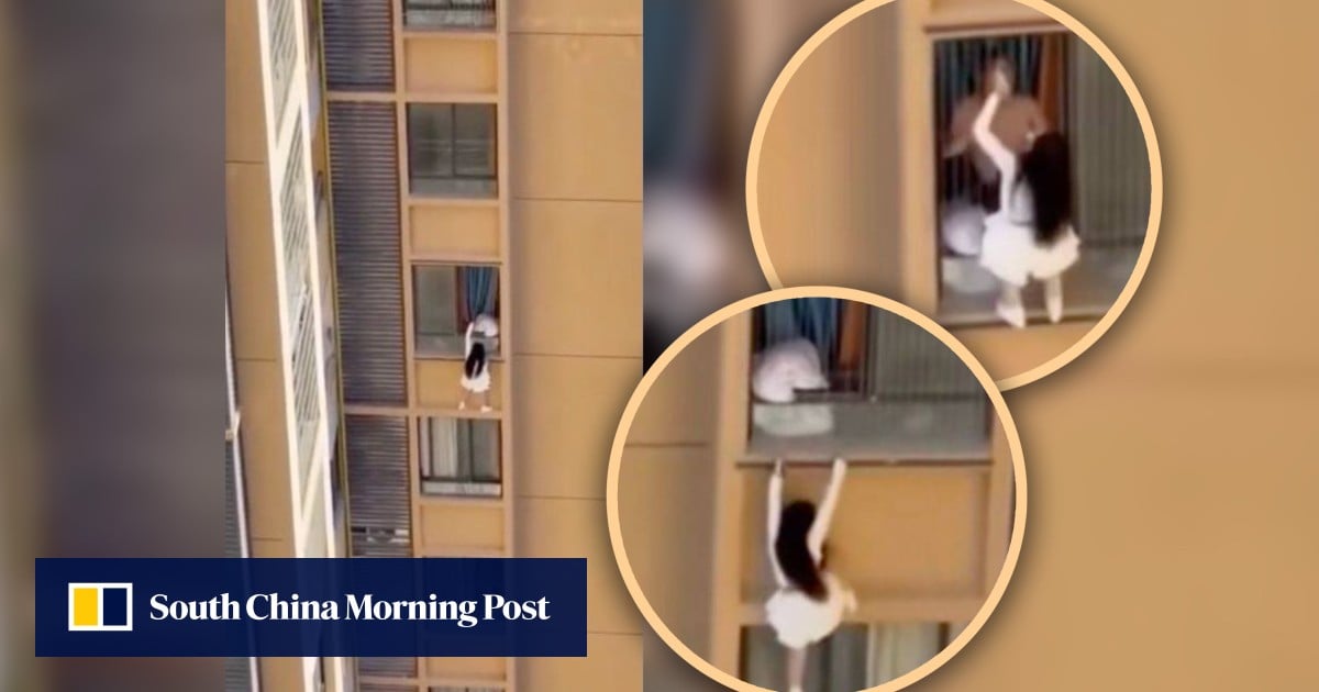 China Lady’s Daring Wall Climb to Keep away from Lover’s Spouse Goes Viral