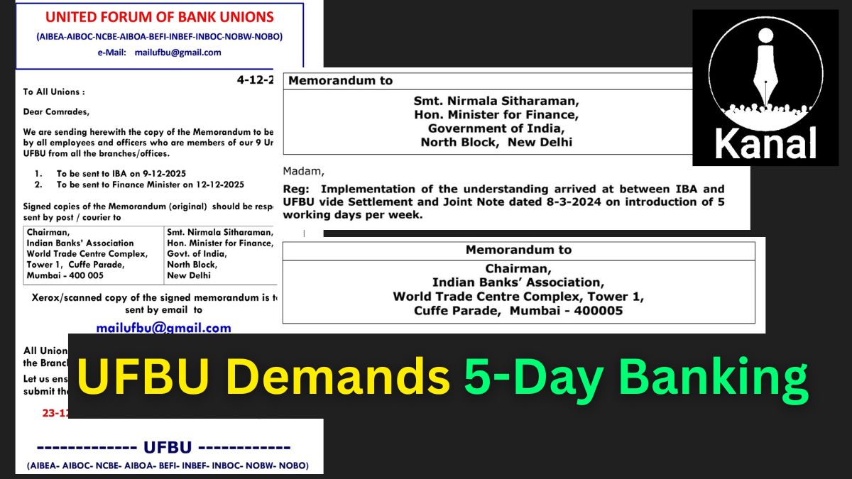 UFBU Plans to Contact IBA and Finance Ministry for Urgent Approval