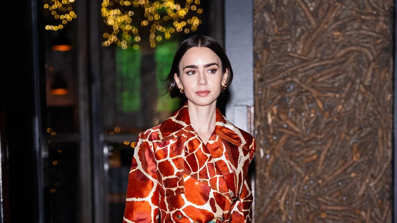 Lily Collins Evokes Iconic Types: Carrie Bradshaw Meets Fred Flintstone