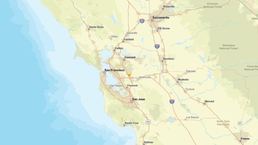 2.1 Magnitude Earthquake Recorded Near San Ramon, CA on December 8