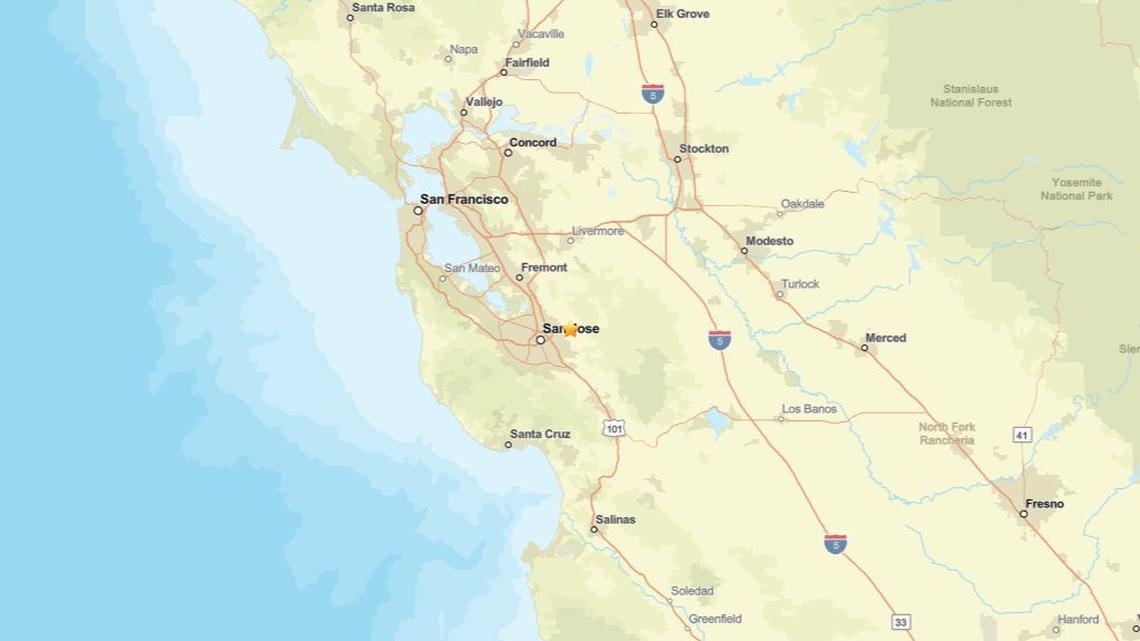 2.1 Magnitude Earthquake Recorded Near Alum Rock, CA on November 30