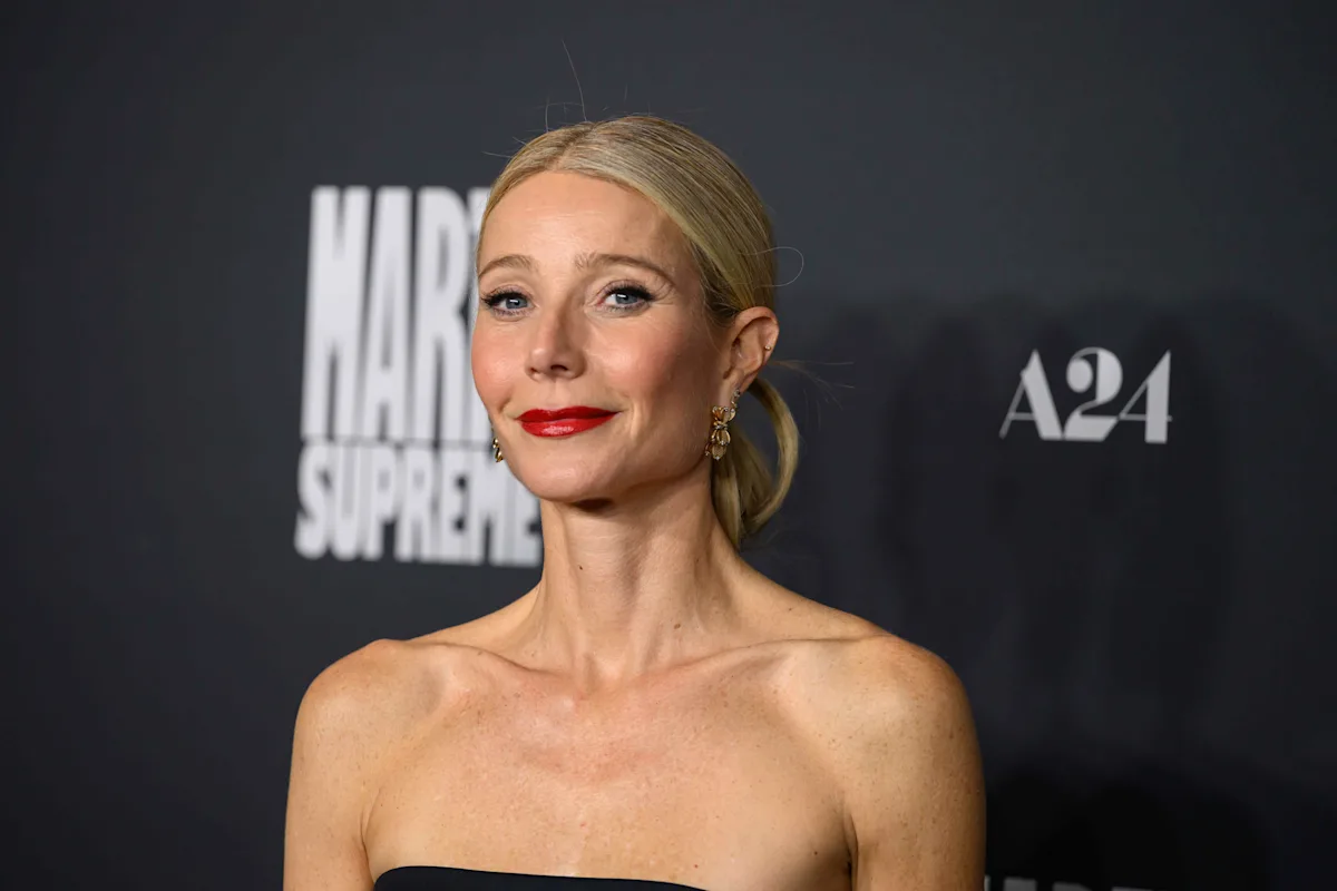 Gwyneth Paltrow Stuns in Plunging Blazer and Trousers with No Underwear