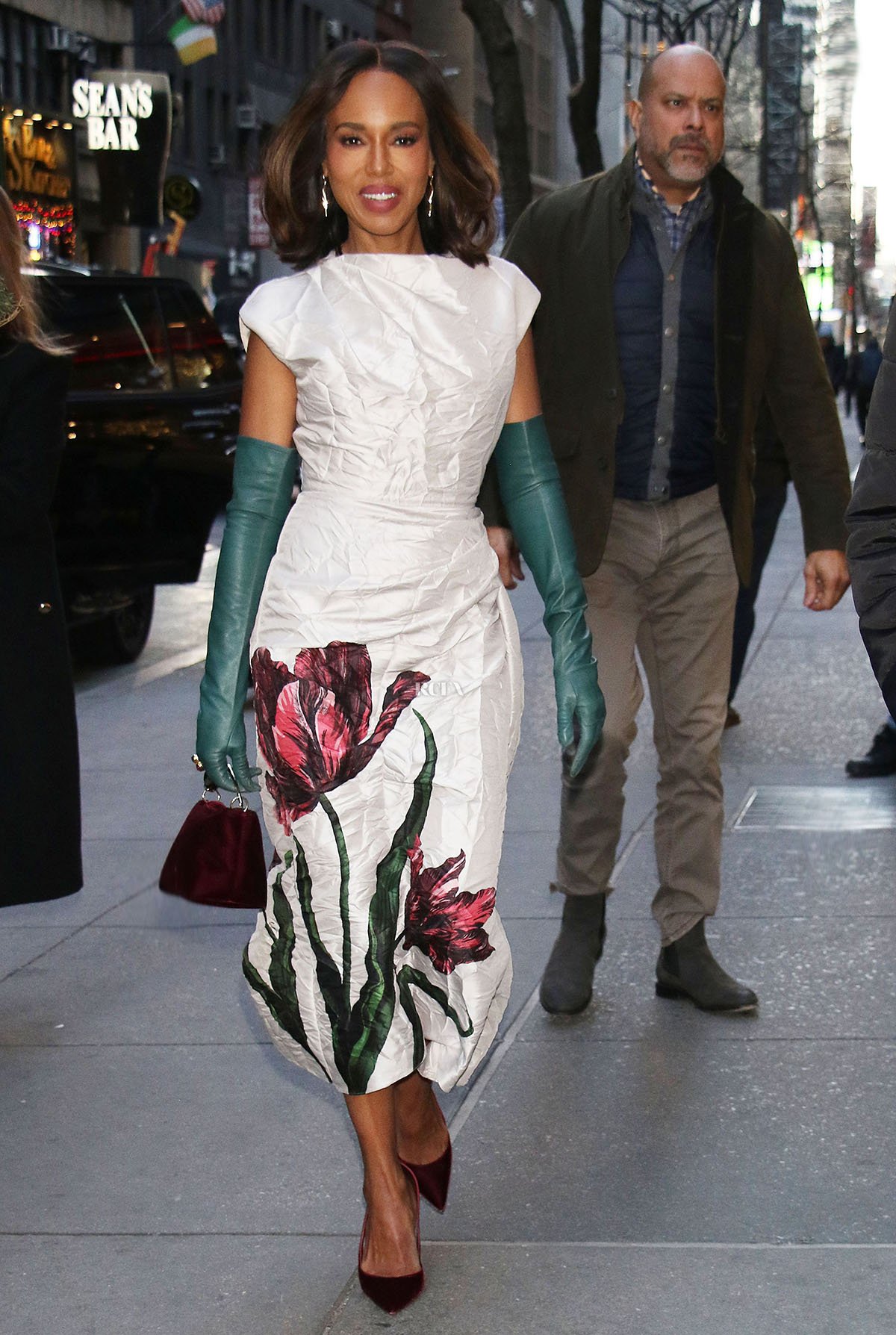 Kerry Washington Stuns in Erdem on The Immediately Present