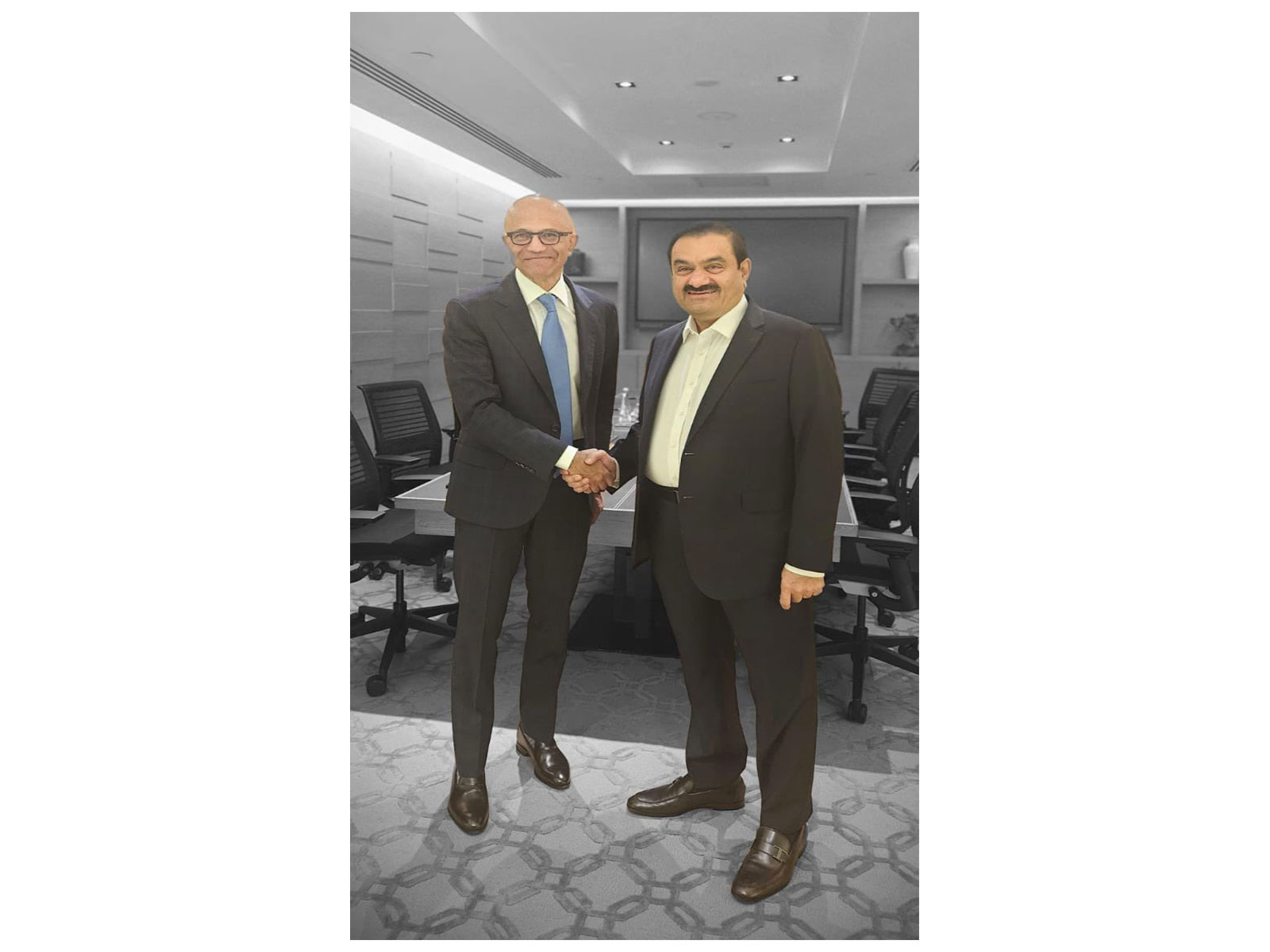 Adani and Nadella Strategize on the Way forward for Expertise