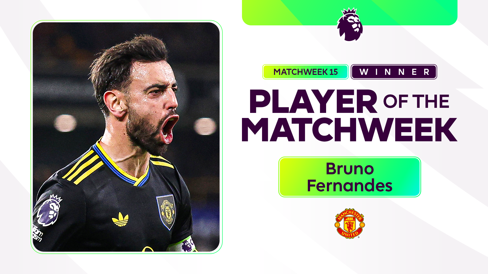 Fernandes Named Participant of the Week in Premier League