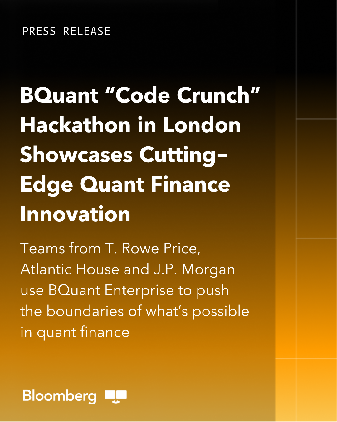 Revolutionizing Quant Finance: Highlights from the BQuant ‘Code Crunch’ Hackathon in London