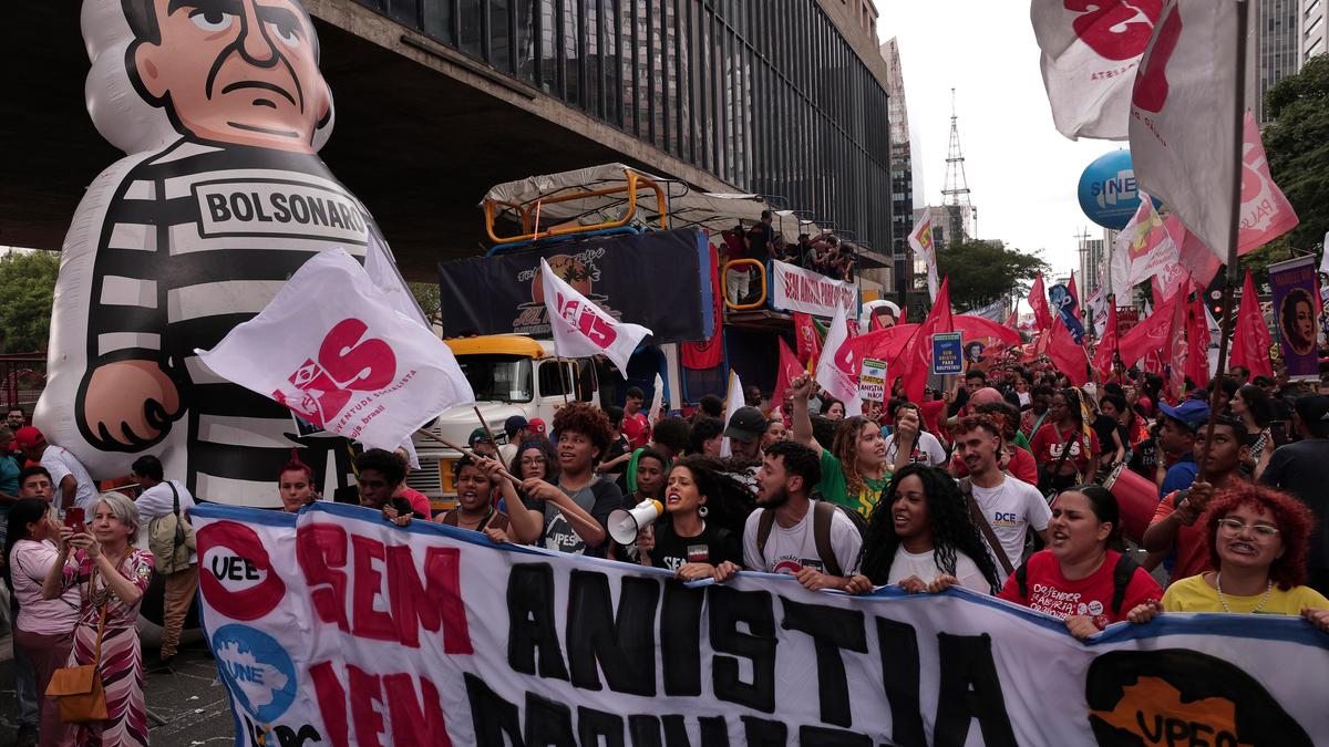 Brazilians Rally Towards Invoice Aiming to Shorten Bolsonaro’s Jail Sentence