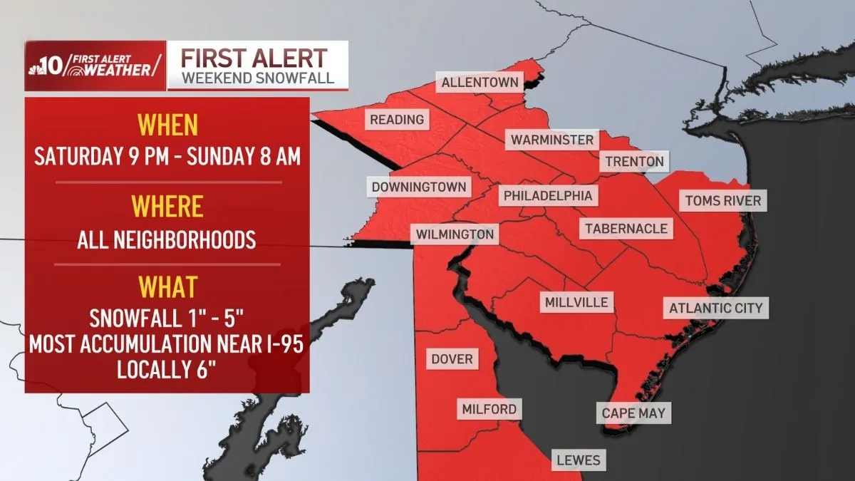 Winter Storm Advisory: Snow Impacting Philadelphia – NBC10