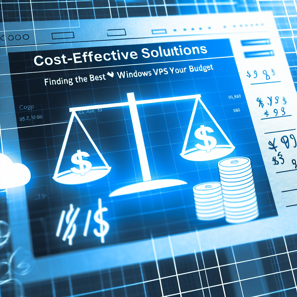 Value-Efficient Options: Discovering the Finest Home windows VPS for Your Finances