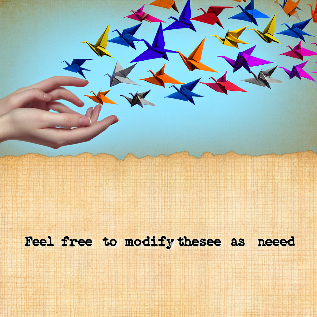 Feel free to modify these as needed!