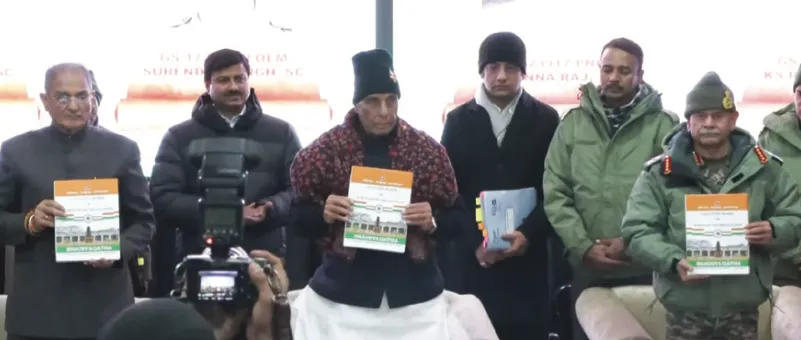 Rajnath Singh Inaugurates 22 BRO Projects in Jammu and Kashmir