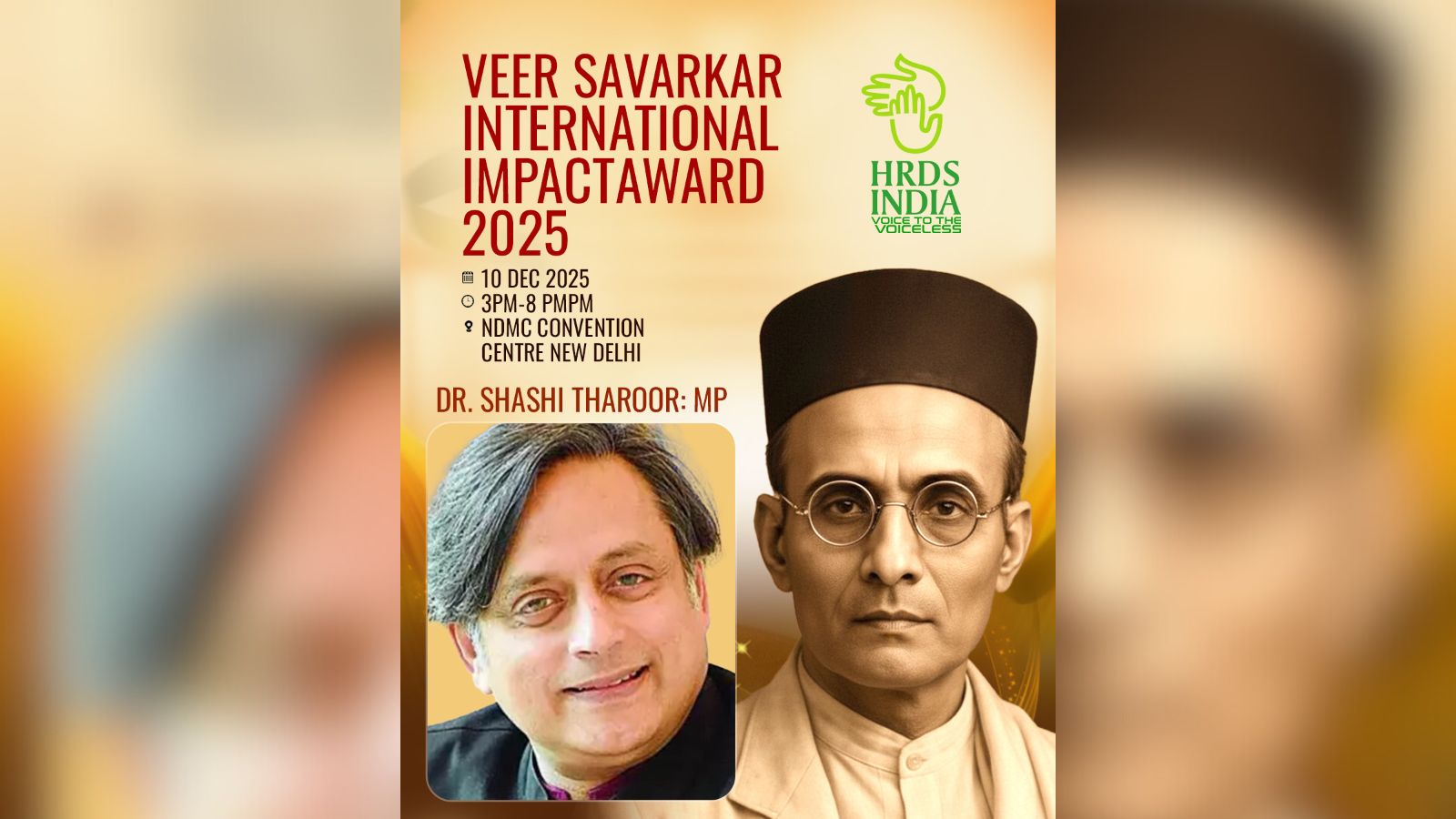 Shashi Tharoor Declines Veer Savarkar Award, NGO Accuses Him of Prior Information