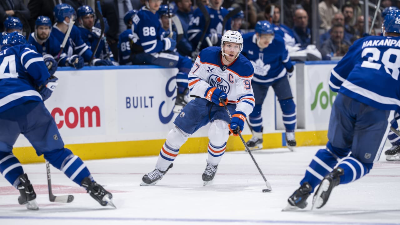Battle of the Titans: Oilers Face Off Towards Maple Leafs