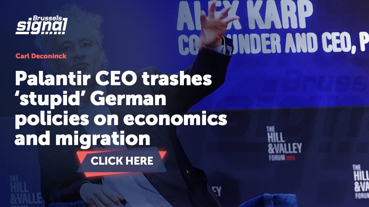 Palantir CEO Critiques German Financial and Migration Insurance policies
