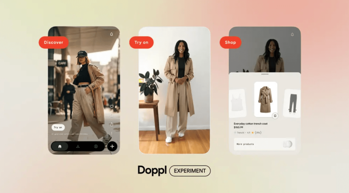 Doppl: Google’s AI Fashion Try-On App Now Features Shoppable Discovery Feed