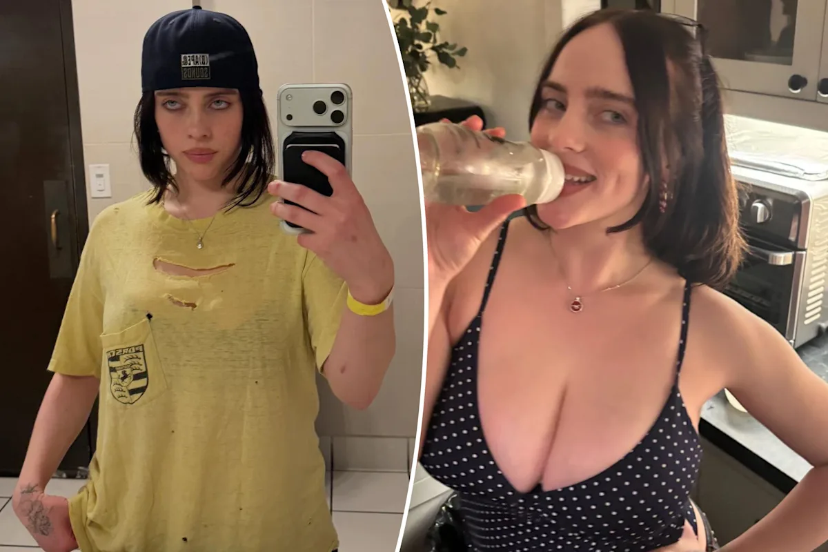 Billie Eilish Dazzles in a Stylish Polka-Dot Tank High