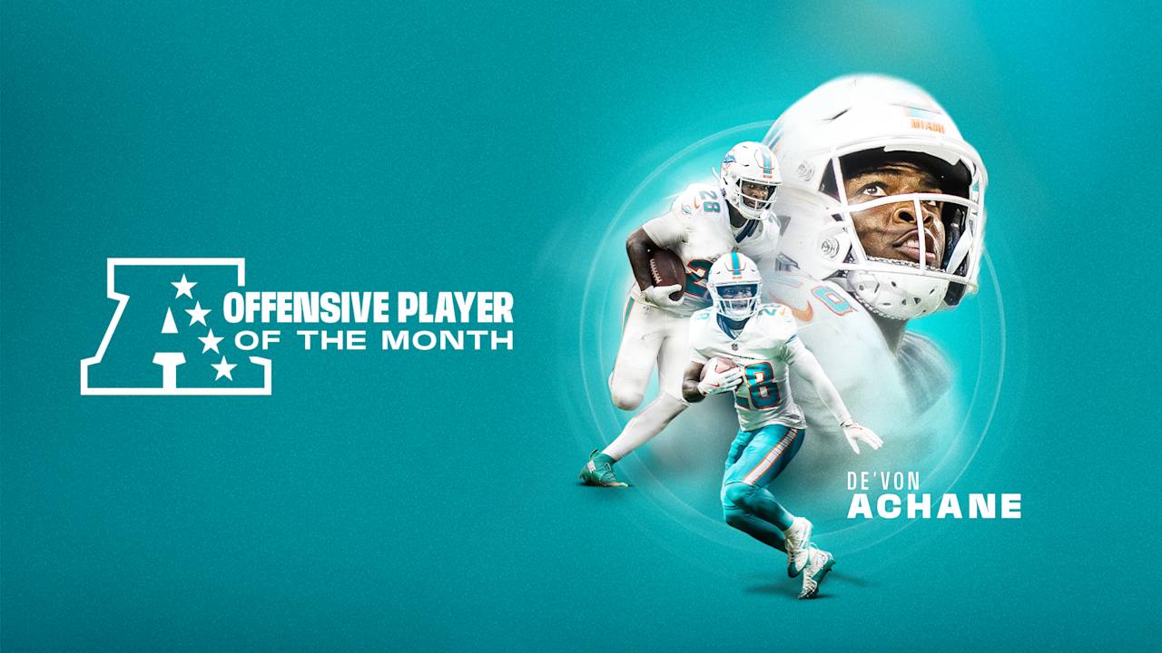 Achane Awarded AFC Offensive Player of the Month for November