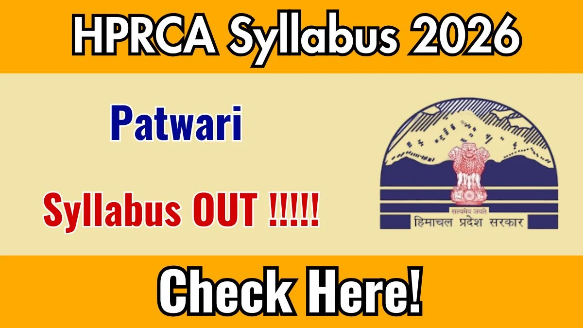 HP Patwari Syllabus 2026: Full PDF Information and Examination Sample Particulars