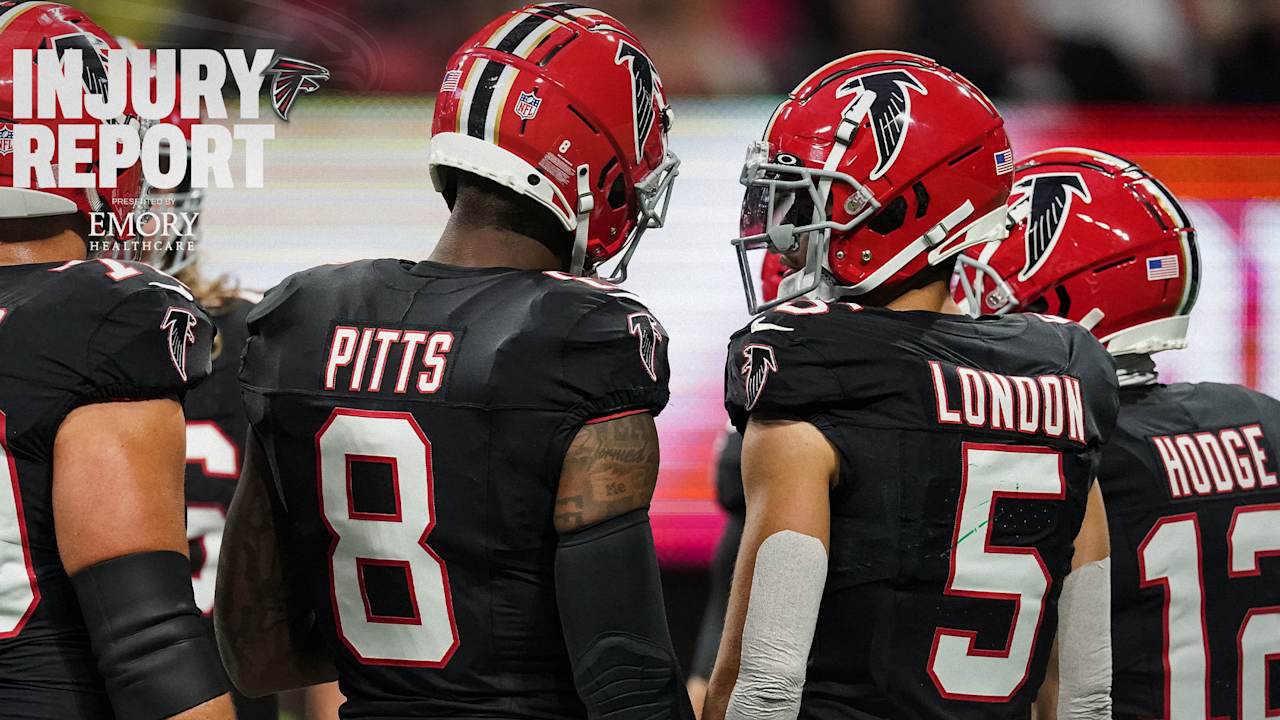 Drake London Injured; 4 Starters Unsure Forward of Bucs Conflict