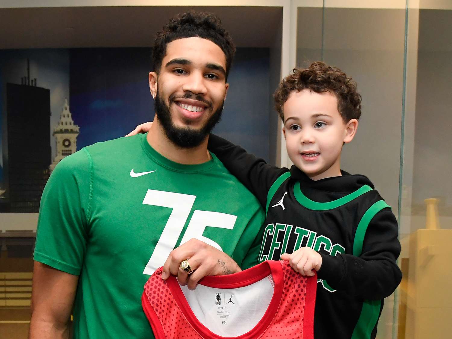 Jayson Tatum Envisions NBA Future Playing Alongside His 7-Year-Old Son