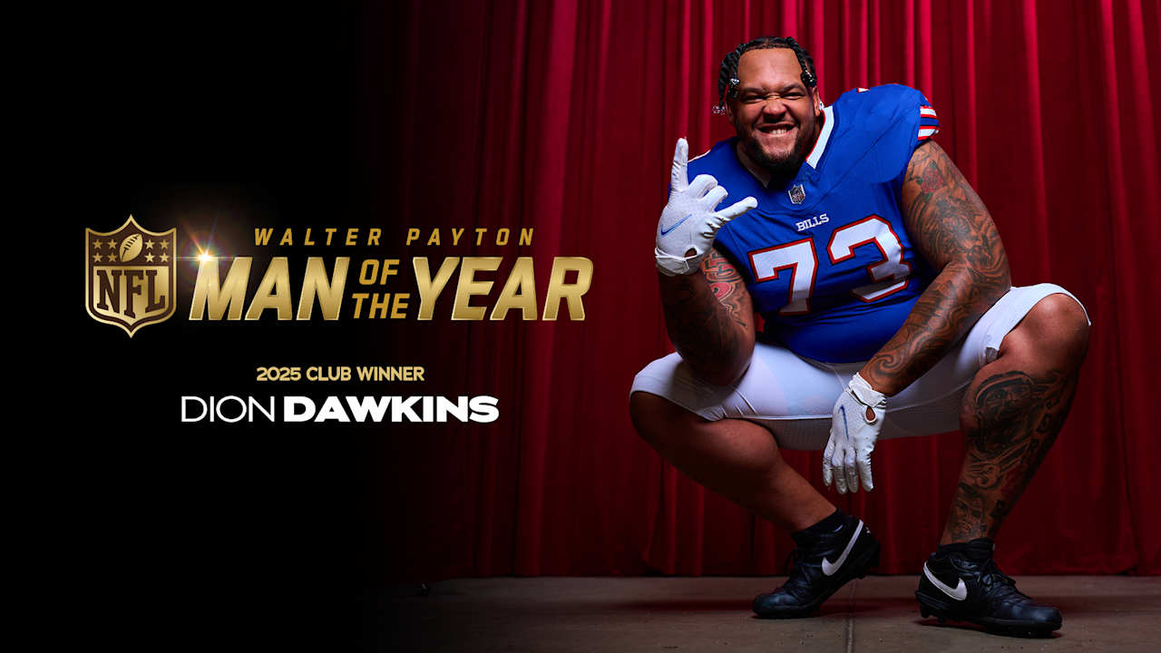 Dion Dawkins Recognized as 2025 Walter Payton Man of the Year for Buffalo Bills