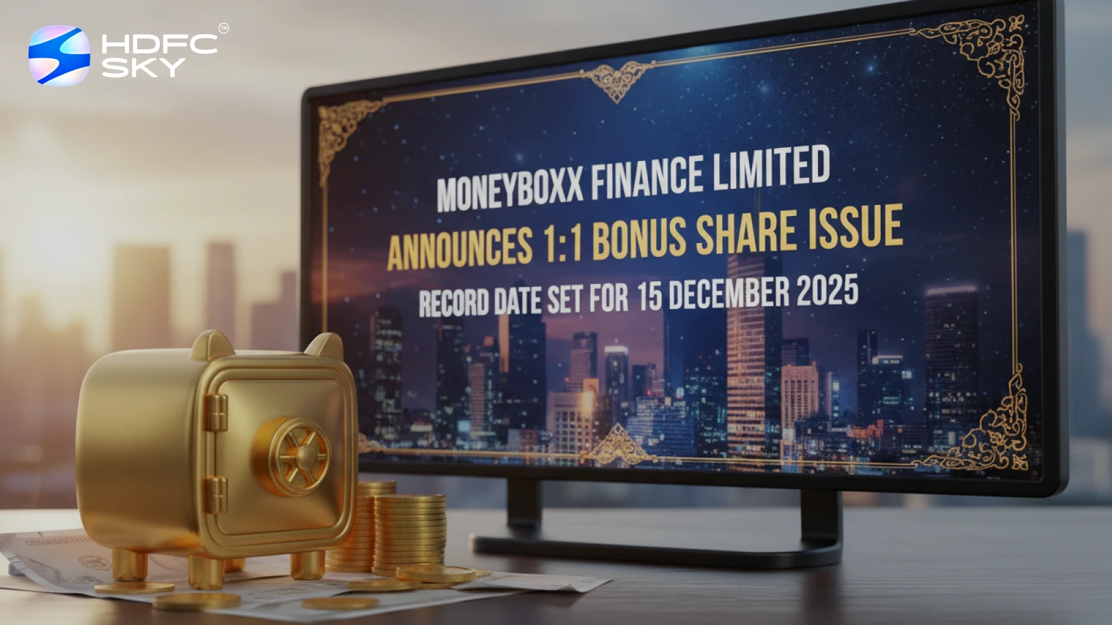 Moneyboxx Finance Declares 1:1 Bonus Share Document Date – December 15