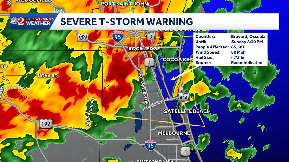 Severe Storms Forecasted for Central Florida Ahead of Cool Weather Arrival
