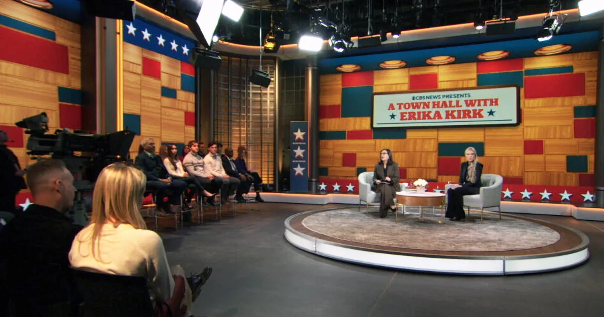 Erika Kirk Discusses Religion and Grief in CBS Information City Corridor