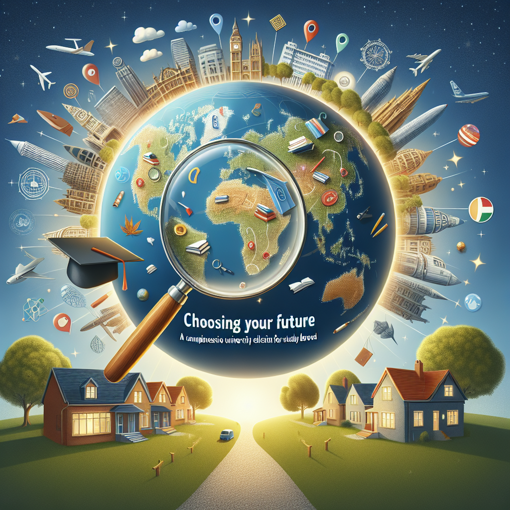 Selecting Your Future: A Complete Information to College Choice for Examine Overseas